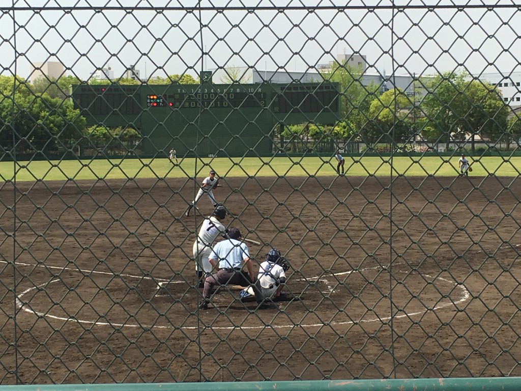 大阪学院大高エースがピンチで2者連続三振！