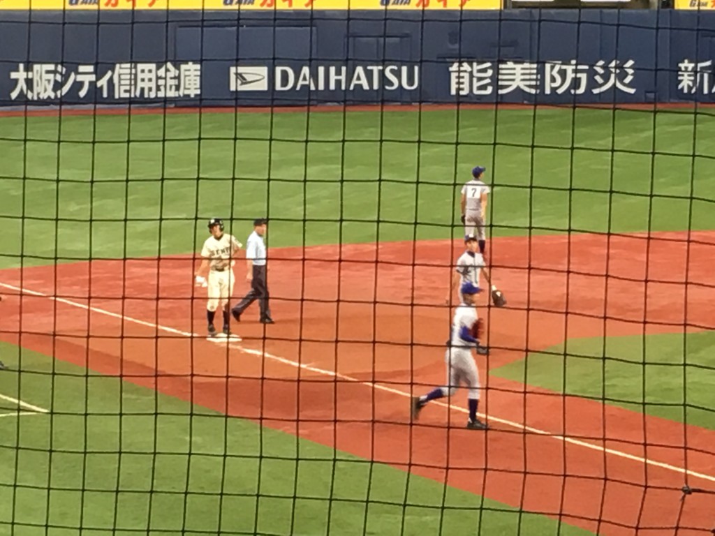 三塁打の上野山選手
